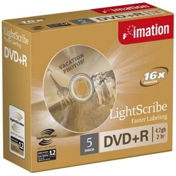 Imation DVD+R 16x 4.7GB LightScribe (5) Imation DVD+R 16x 4.7GB LightScribe (5)