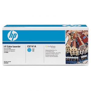 HP Color LaserJet CE741A Cyan Print Cartridge with Smart Printing Technology