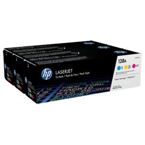 HP Pack 3 Cartuchos Tóner C/M/Y 128A - CF371AM - 1.300 páginas