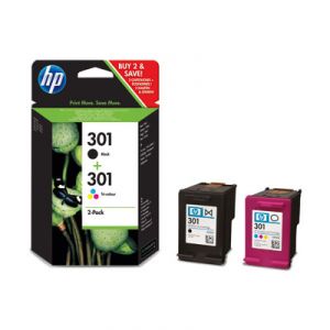 HP 301 Pack de 2 cartuchos tricolor CMY