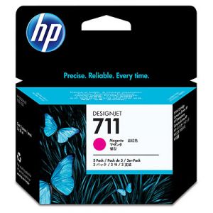 HP 711 3-pack 29-ml Magenta Ink Cartridges