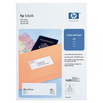 HP Labels 105 x 37 mm-A4/210 x 297 mm/100 sht HP Labels 105 x 37 mm-A4/210 x 297 mm/100 sht