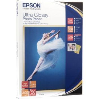 Epson Ultra Glossy Photo Paper, 130 x 180 mm, 300 g/m², 50 hojas Epson Ultra Glossy Photo Paper, 130 x 180 mm, 300 g/m², 50 hojas