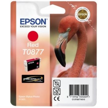 Epson Cartucho T0877 rojo (etiqueta RF) Epson Cartucho T0877 rojo (etiqueta RF)