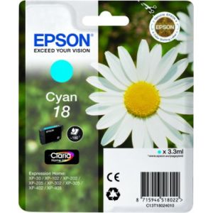 Epson Cartucho 18 cian Serie de tintas Claria Home