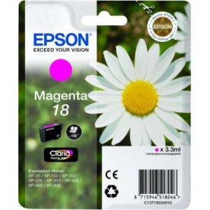 Epson Cartucho 18 magenta Serie de tintas Claria Home