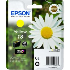 Epson Cartucho 18 amarillo Serie de tintas Claria Home