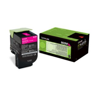 Lexmark 802M 802M Cartucho de tóner magenta Retornable (1k)