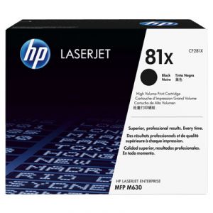 HP 81X High Yield Black Original LaserJet Toner Cartridge with Smart Printing Technology