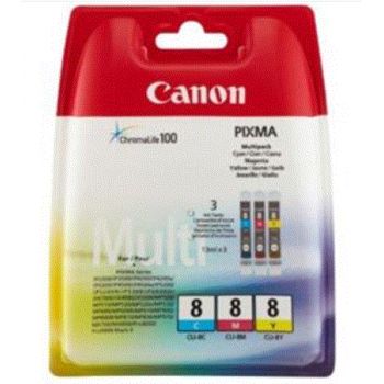 CANON PACK DE CARTUCHOS 3 COLORES (CMY)  CLI-8