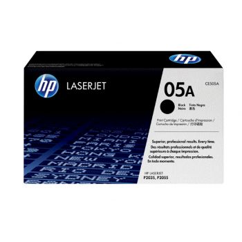 HP 05A Cartucho de impresión en negro HP LaserJet CE505A con tecnología de impresión inteligente
