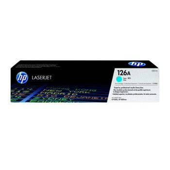 HP 126A Cyan Original LaserJet Toner Cartridge with ColorSphere Toner