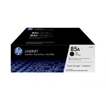 HP 85A pack de dos unidades. Tóner negro