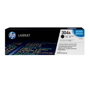 HP 304A Cartucho de impresión negro HP Color LaserJet CC530A con tóner HP ColorSphere