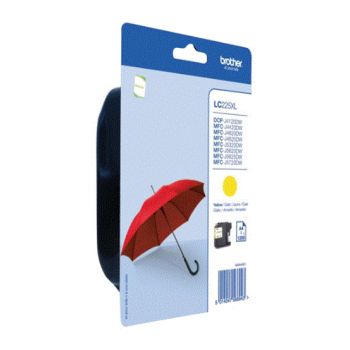 Brother Cartucho de tinta Amarillo LC225XLBP - 1.200 páginas Brother Cartucho de tinta Amarillo LC225XLBP - 1.200 páginas