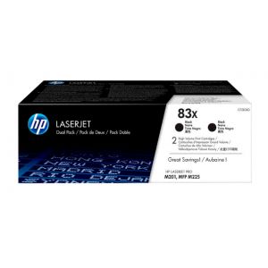 HP Pack 2 Tóner 83X - CF283XD - 4.400 páginas