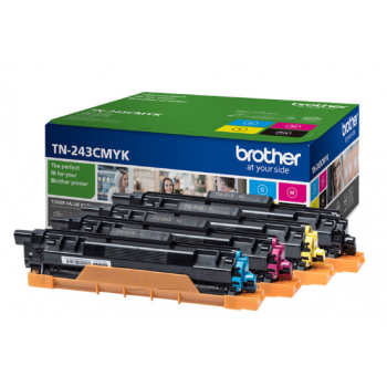 Brother Pack 4 Toner BK/C/M/Y - TN243CMYK - 1.000 páginas