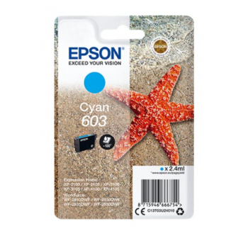 EPSON Tinta Cián 603 - C13T03U24010 - 130 página