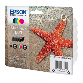 EPSON Pack 4 Tintas BK/C/M/Y 603 - C13T03U64010 - 