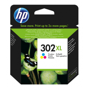 HP Tinta Tricolor 302XL - F6U67AE - 330 páginas