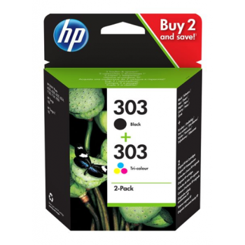 HP Pack 2 Tintas (Negro+Tricolor) 303 - 3YM92AE - 200/165 pag. mono/color HP Pack 2 Tintas (Negro+Tricolor) 303 - 3YM92AE - 200/165 pag. mono/color