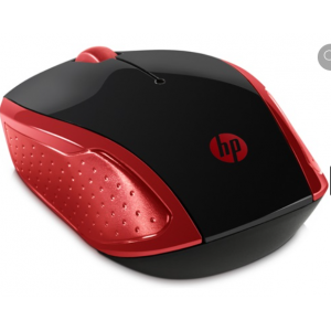 HP Ratón inalámbrico 200 Rojo - 2HU82AA