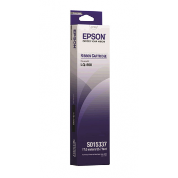 Epson Cartucho negro SIDM para LQ-590 (C13S015337) Epson SIDM Black Ribbon Cartridge for LQ-590 (C13S015337)
