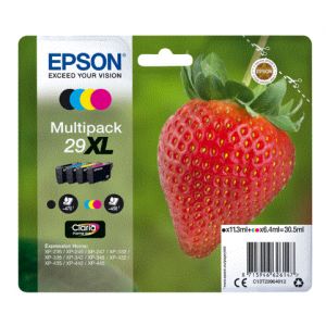 EPSON Pack 4 Cartuchos Tinta BK/C/M/Y 29XL - C13T29964012 - 470/450 pag. Negro/Color