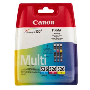 CANON Multipack 3 Tintas C/M/Y CLI-526 - 4541B009 -