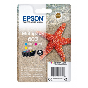 Epson Pack 3 Tintas (C/M/Y) 603 - C13T03U54010 - 130 páginas