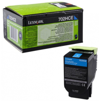 Lexmark Tóner Cián 702HC - 70C2HCE - 3.000 páginas