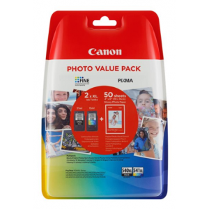 Canon Multipack 2 Tintas Negra y Tricolor PG-540XL/CL-541XL - 5222B013 - 600/400 páginas Negro/Color