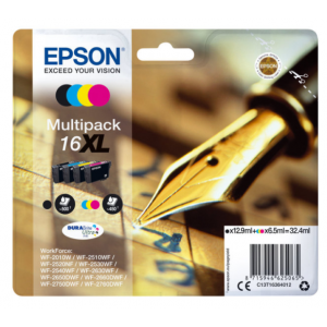 Epson Pack 4 Tintas BK/C/M/Y 16XL - C13T16364012 - 500/450 páginas Negro/Color