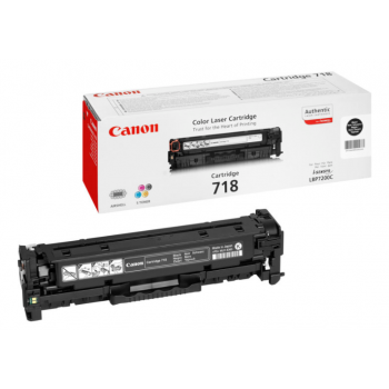 Canon Tóner Negro 718 BK - 2662B002 - 3.400 páginas