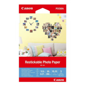 Canon Papel Fotográfico RP-101 - 3635C002 - 5 hojas