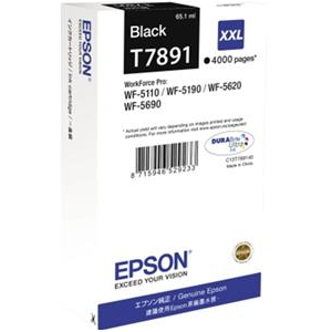 Epson Tinta Negra T7891XXL - C13T789140 - 4.000 páginas