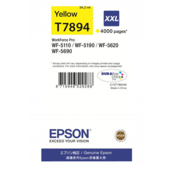 Epson Tinta Amarilla T7894 - C13T789440 - 4.000 páginas