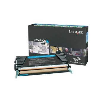 Cartucho de tóner Lexmark C734A1CG - Cián - Láser - 6000 Página(s) Cartucho de tóner Lexmark C734A1CG - Cián - Láser - 6000 Página(s)