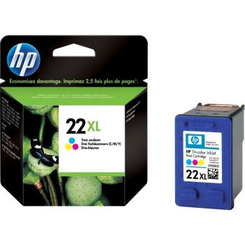Cartucho de tinta HP 22XL - Cián, Magenta, Amarillo - Tinta - 415 Página(s) - 1 Paquete(s) Cartucho de tinta HP 22XL - Cián, Magenta, Amarillo - Tinta - 415 Página(s) - 1 Paquete(s)