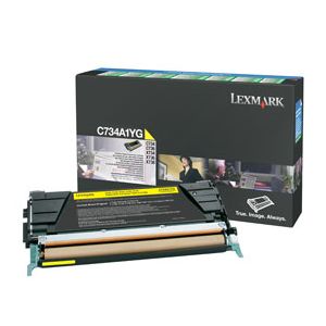 Lexmark C734A1YG tóner y cartucho láser