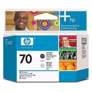 HP C9407A cabeza de impresora Cabezal de Impresión Negro y Gris Claro HP 70 con Tecnología de Impresión HP Smart