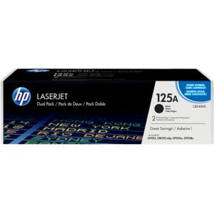 HP 125A pack de dos tóner negro laserjet original CB540AD